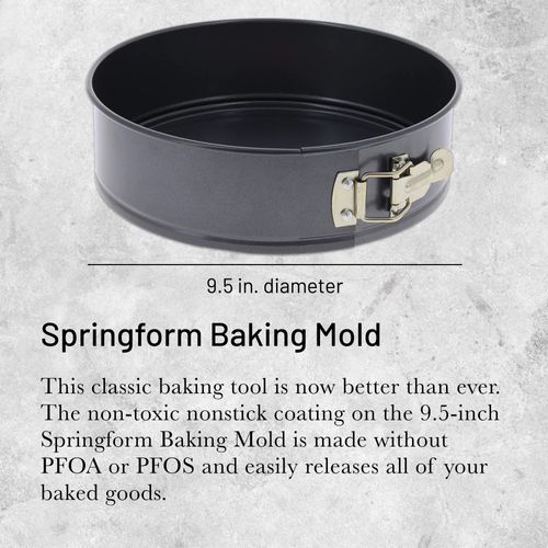de Buyer Springform Baking Mold - 9.5” - Perfect for Cakes, Bread & Other Baked Goods - Easy to Use & Clean - PFOA & PFOS Free