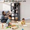 Book Shelf - 12 Cube Storage Organizer DIY Bookcase Metal Black