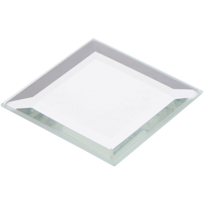 Plymor Square 3mm Beveled Glass Mirror, 1.5 inch x 1.5 inch (Pack of 12)