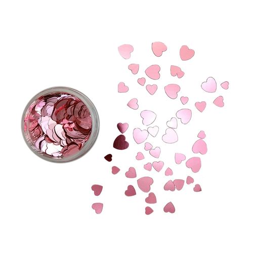 Nail Hologram MIX Heart Holo Glitter (Sakura Pink)