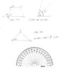 eBoot 50 Pack Math Protractors Plastic Protractor 180 Degrees, 4 Inches, Clear