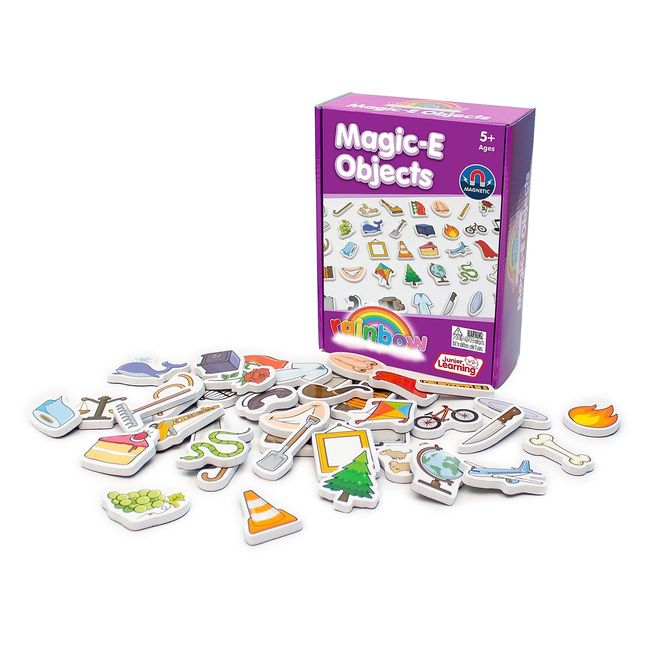 Junior Learning Magic-E Objects - Magnetic Learning Foam Objects, Multi Small