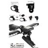 REC-MOUNTS 400Di2+CATHL2 Lower Adapter + Light Adapter Set for CATEYE