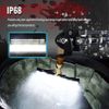 Pair 7" Mini LED Work Light Bars Spot Flood Offroad Driving ATV 4WD SUV UTV UTE