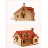 DESKTOP Wooden Model Kit Western House 2 by Young Modeler