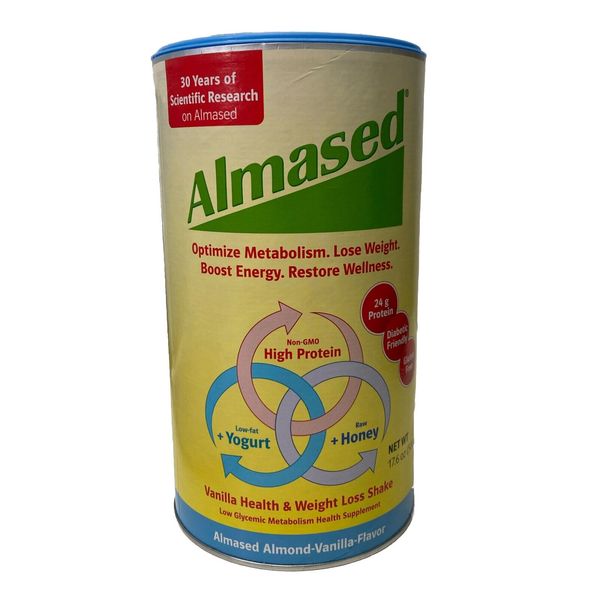 Almased Weight Management and Metabolic Health Almond-Vanilla 17.6oz 03/26 #8772