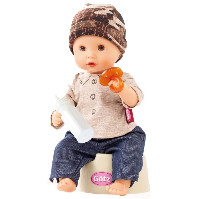 Gotz Sleepy Aquini - 13 in Drink & Wet Bath Baby Doll with Potty main image 1
