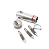 Multifunction Titanium Mini Grappling Hook with Waterproof Capsule Case (Grey)