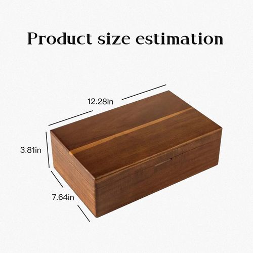 ZHIYUEJING Acacia Wooden Tea Bag Organizer with Magnetic Lid, 8 Compartments Wooden Tea Box Organizer,Tea Bags Storage Organizer for Tea Bags & Beverage Supplies.