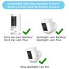 Solar Panel for Ring Camera, Compatible with Ring Spotlight Cam Plus/Pro(Battery) & Ring Stick Up Cam/Pro Battery & Ring Spotlight Cam Battery with 3M Long Cable (2)