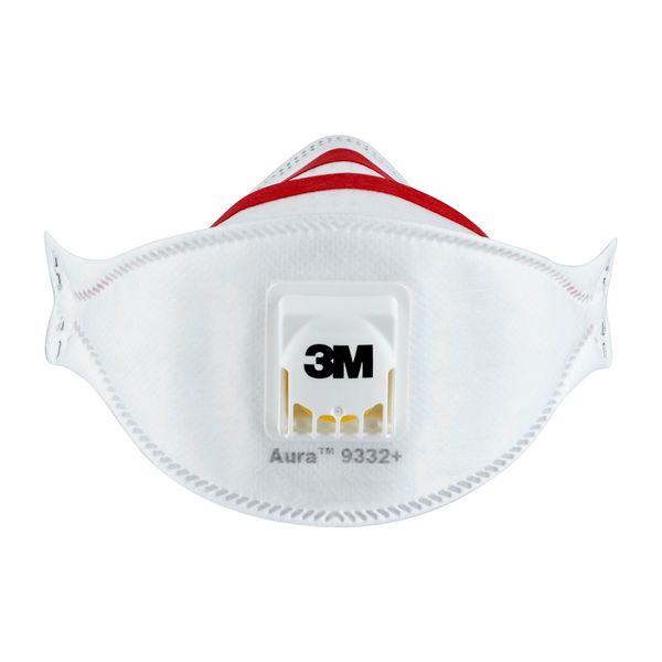 3M 9332+ Flat Fold Particulate Respirator - White