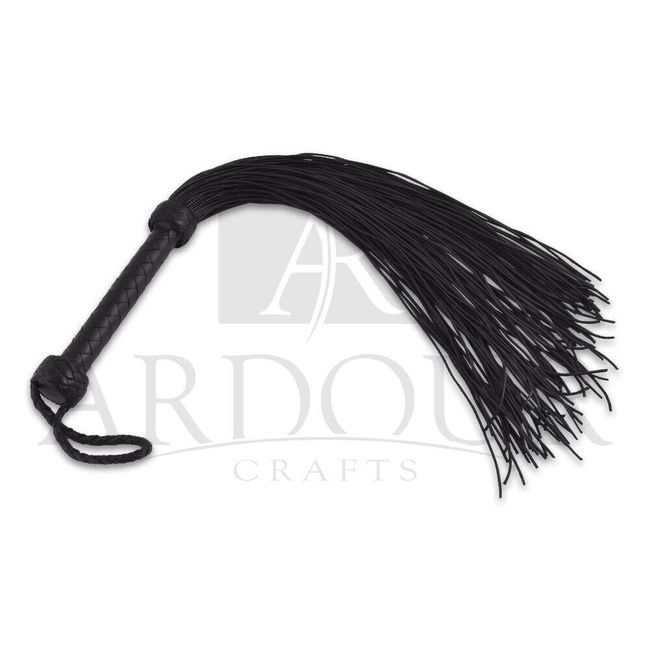 Genuine Black Cow Hide Thick Leather Laces Flogger 100 Tails Heavy Leather