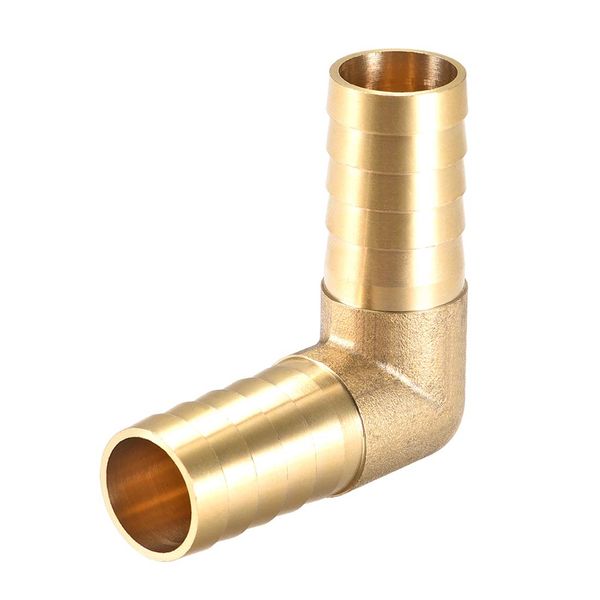 uxcell Barb Brass Hose Fitting 19mm 90 Degree Elbow Pipe Connector Coupler Tube Adapter