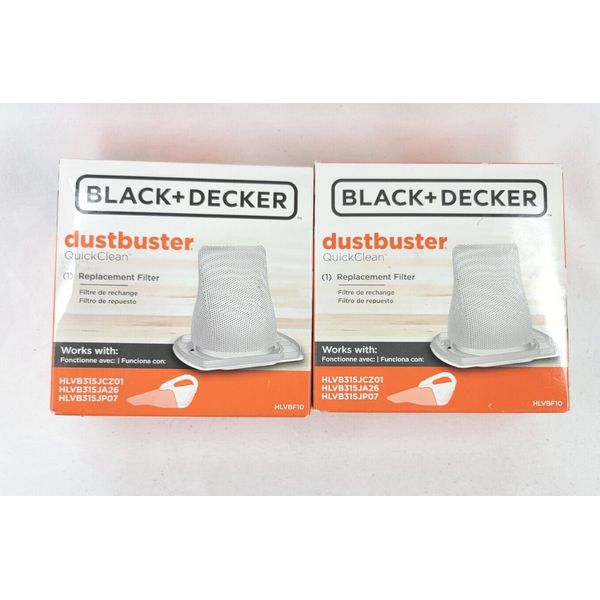 2 BLACK+DECKER Dustbuster QuickClean Replacement Filter HLVBF10 Vacuum