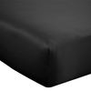 Catherine Lansfield Silky Soft Satin King Fitted Sheet Black