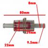 Universal Inline Motorcycle Fuel Filter 8mm. Motorbike Quad MX (3 Pack)