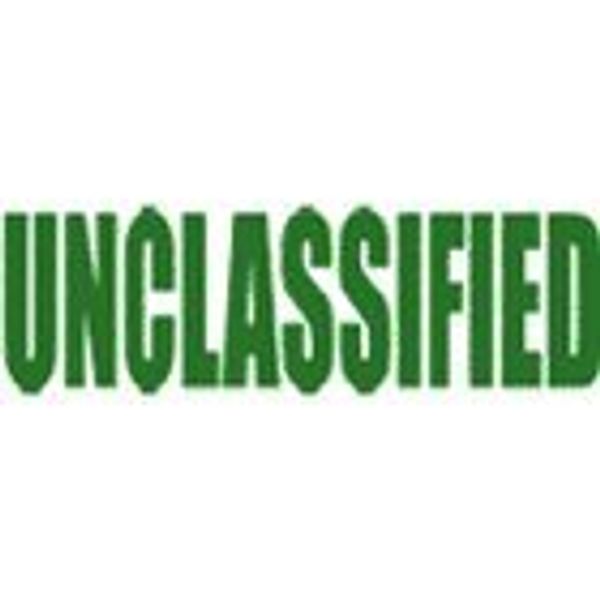 UNCLASSIFIED Self-Inking Stamp -Green