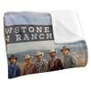 Yellowstone Blanket, 36"x58" Ranch Hands Silky Touch Super Soft Throw Blanket