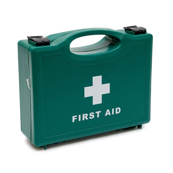 First Aid Kit 10 Person HSE Workplace Hard Case for Home Office Car Caravan Workplace Travel