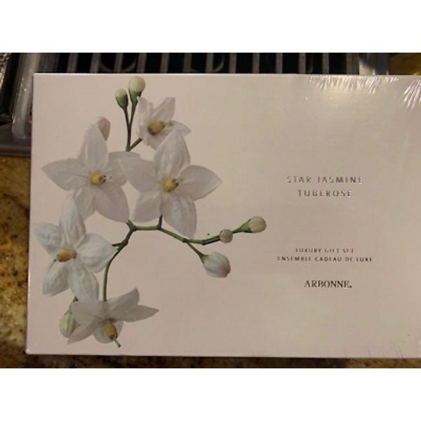ARBONNE Star Jasmine Tuberose Luxury Gift Set 4-Piece Gelée Lotion Mist Powder
