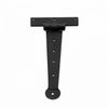 Black Iron T Strap Hinge 9" Modern Decorative Outdoor Bean Tee Hinge with Screws