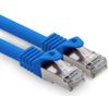 0.5 m - blue - 1 piece CAT.7 computer Ethernet cable network cable (raw cable) patch cable S-FTP LSZH PIMF 10GB s RJ45 plug Cat6a