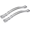 abcGoodefg Euro Modern Grind Arenaceous Rhinestone Crystal Cabinet Handle, 7.8" Length (6.3" Hole Centers), Silver, Zinc Alloy, 5-Pack