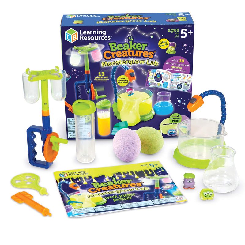 Learning Resources Beaker Creatures Monsterglow Lab - 13 Pieces, Ages 5 ...