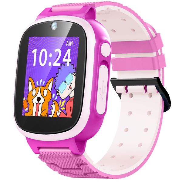 Kids Smart Watch Girls, Toys for 3-10 Year Old Girls Boys, 1.44" Touchscreen Kids Watch with 20 Puzzle Games Camera Alarm Video Music Player, Toddler Watch Kids Toys Christmas Birthday Gifts for Girls