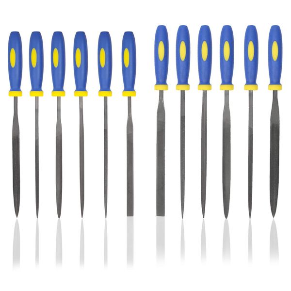 KALIM 2 Needle File Sets 12Pcs 3mm and 4mm File