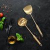 Kitchen Cooking Utensils Set Stainless Steel Serving Set with Stand Stylish 7pcs