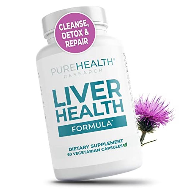 Liver Health – Liver Cleanse Detox & Repair with Artichoke Extract, Milk Thistle, Dandelion Root, Turmeric, Berberine to Healthy Liver Renew with 11 Natural Nutrients, 30 Days Supply
