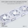 Phanteks D30 Reverse Airflow 140mm D-RGB PWM Fan - White