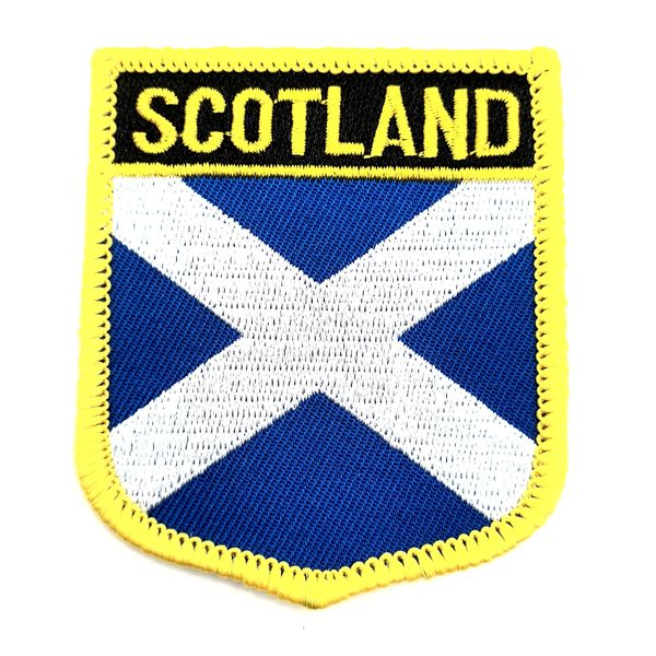 Scotland Flag Saltire Iron On Embroidered Sew On Patch