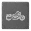 4 x 'Motorcycle' 10cm Square Slate Coasters (CR00183524)
