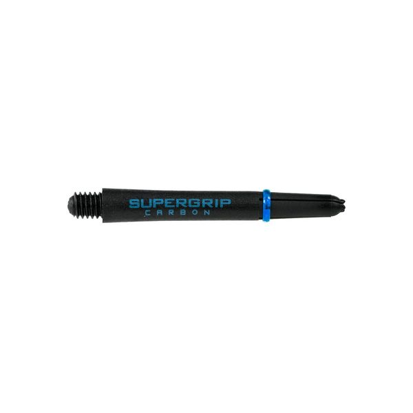 Supergrip Harrows Carbon Dart Shafts Extra Strong Set of 3 Black Blue Midi 40mm 2ba Thread