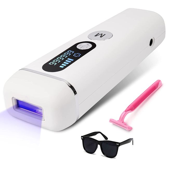 Vemoerce IPL Hair Removal for Women and Men – Painless Permanent Laser Hair Removal at Home with IPL Technology – 999999 Flashes and 5 Energy Modes – Hair Removal for Bikini, Armpits, Legs, Arms
