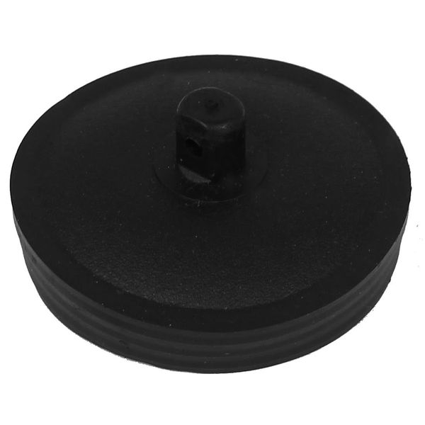 sourcing map 52mm Diameter Water Sink Black Rubber Disposal Stopper