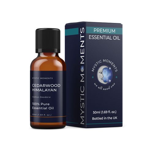 Mystic Moments | Cedarwood Himalayan Essential Oil 50ml - Pure & Natural Oil for Diffusers, Aromatherapy & Massage Blends Vegan GMO Free