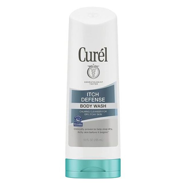 <br>[Express Delivery] Curel Anti-Itch Daily Cleanser Contains Jojoba Oil and Olive Oil Curel Itch Defense Calming Daily Cleanser 10oz 295ml Body Wash, Soap Free Formula Dry Skin Moisturizing Emulsion