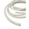 White Conduit Split Plastic Flexible Cable Tidy Solution Tube Trunking 13mm - 2m
