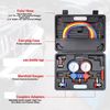 3 Way Refrigeration Complete Manifold Gauge Set Professional AC/HVAC Tool 5FT US