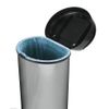 LY Tools GREY/PLATINUM - TOUCH TOP - ITALIAN STYLE - KITCHEN/OFFICE BIN