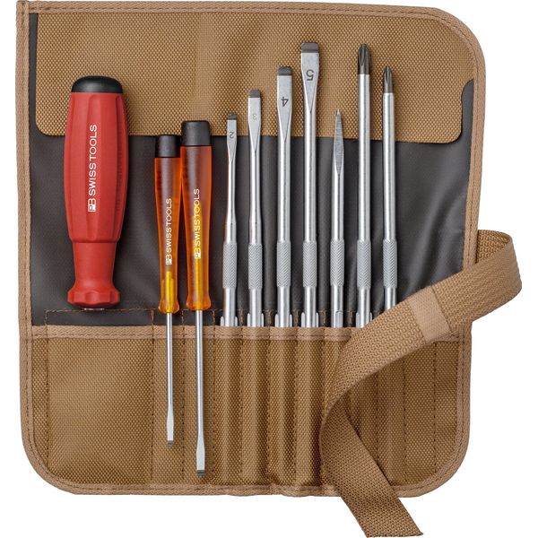PB Swiss Tools 8218to Difference Replacement Driver Set 9 Pairs Brown