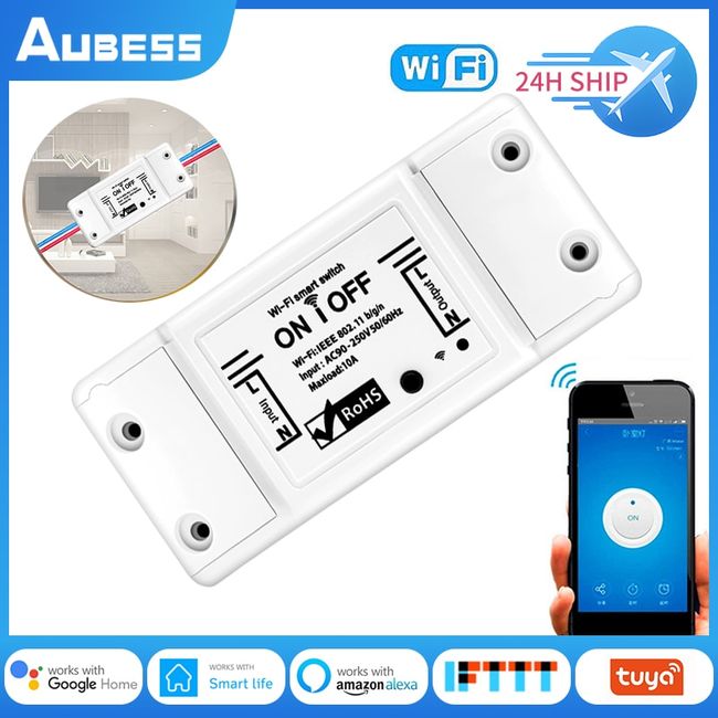 DIY Universal Breaker Timer Wireless Remote Control Smart Light Switch  Works with Alexa Google - China Remote Control Switch, WiFi Switch