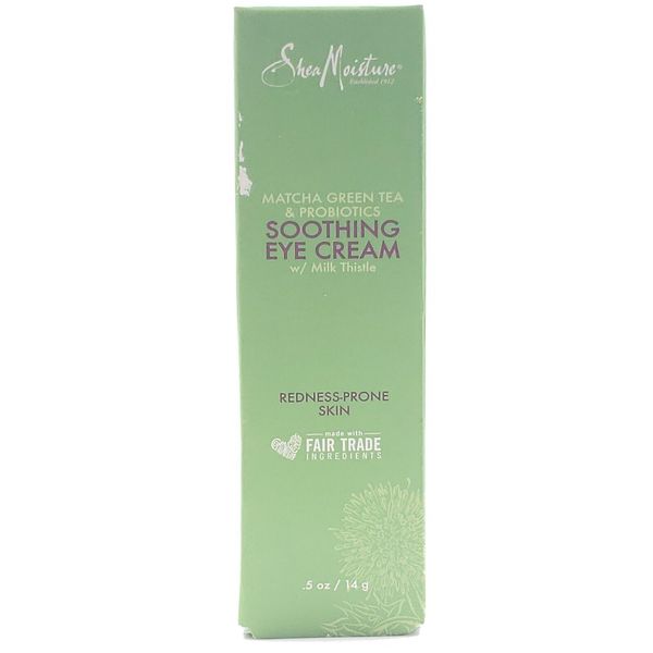 Shea Moisture SOOTHING EYE CREAM milk thistle .5oz Matcha Green Tea probiotic