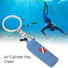 Mini Diving Theme Keyring, Air Cylinder Shape, PVC Scuba Diving Tank Keychain (Blue )