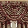 J Queen New York, Inc. Maribella Waterfall Valance Ruby 49 x 33