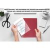 CHPL [ Pack of 30 ] A5 Translucent Stud Wallet Folder | Document Folder | Colour Document Wallet | Stud Document | Pooper Stud Button Carry for School, Office, Travel. [ RED ]