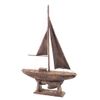 HS Antique Finish Model Sailboat Yacht
